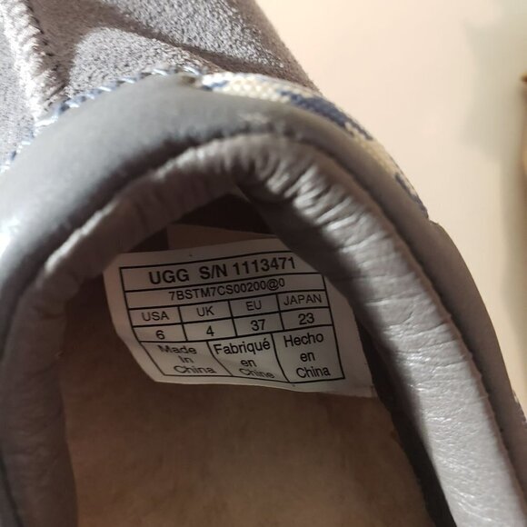 UGG Classic Boom Slip On Charcoal Sneaker size 6 NWOB - Picture 10 of 11